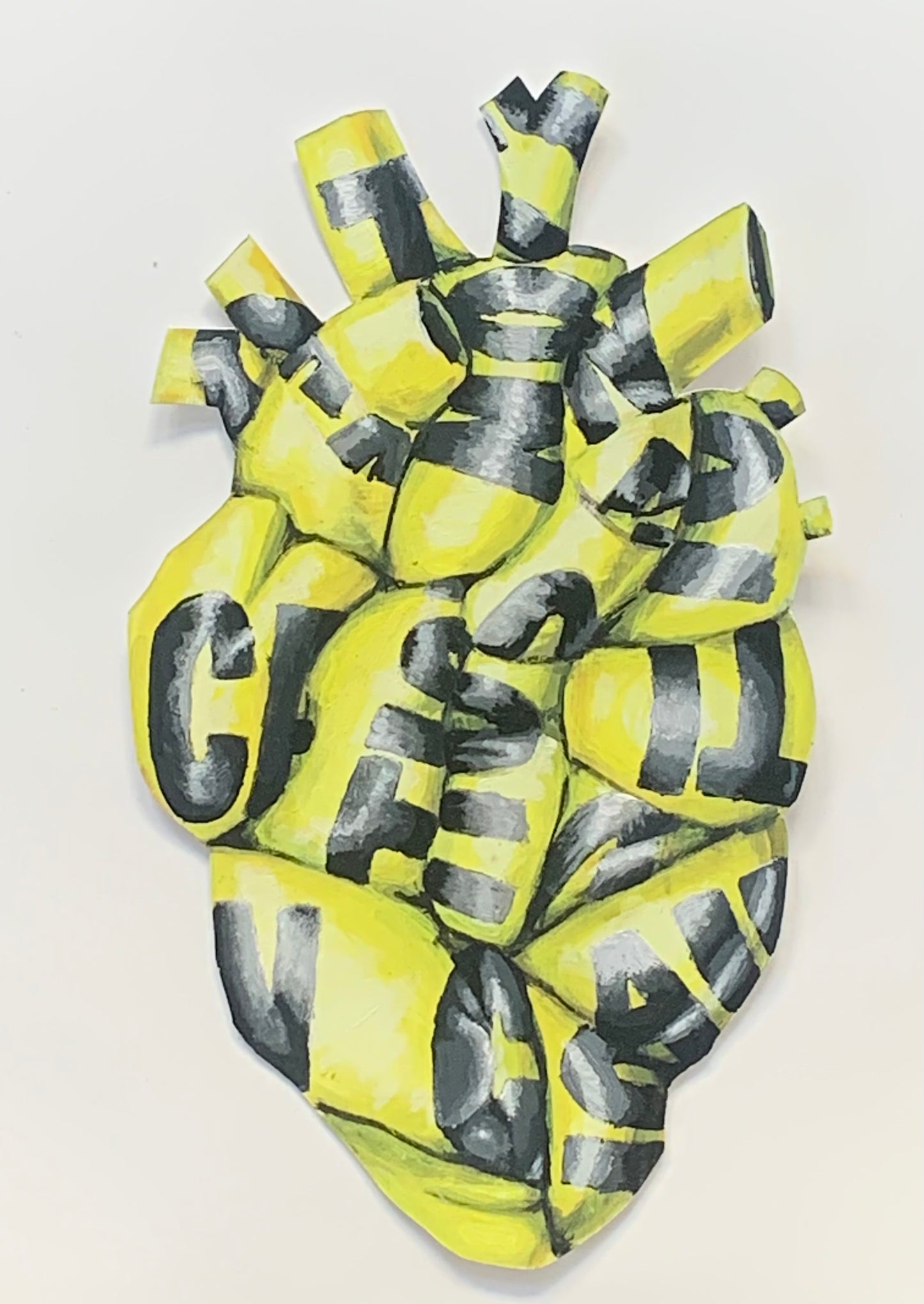 Caution tape heart
